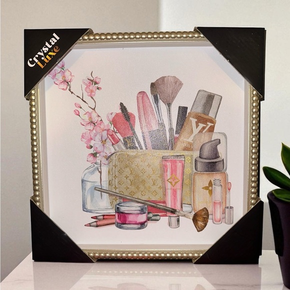 Other - Pink and Gold fashion canvas Art for Wall Decor 12X12